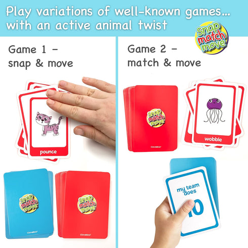 Animal Cards for Kids, All Animal Games Action Cards, Fun Exercise Games for Kids Animal Cards, Exercise Cards for Kids & Gross Motor Games for Ki...