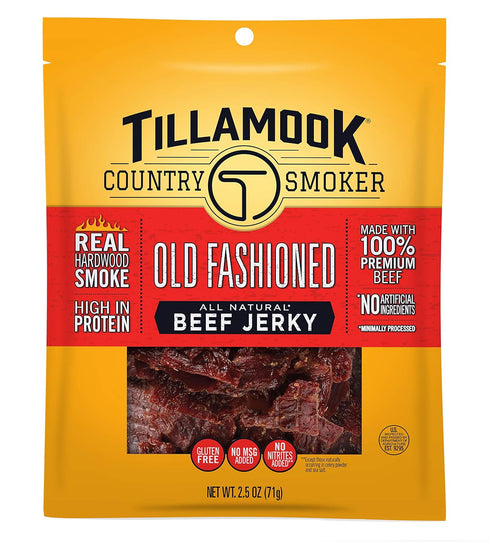 Tillamook Country Smoker Real Hardwood Smoked Beef Jerky, Old Fashioned, 2.5 Ounce...