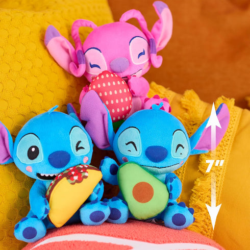Disney Stitch Small 7-inch Plush Stuffed Animal, Angel with Strawberry, Kids Toys for Ages 2 Up by Just Play...