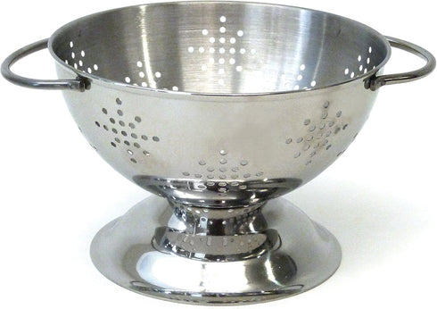 RSVP International Endurance Kitchen Collection Colander Strainer, Mini, Pierced Stainless Steel...