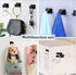 8PCS No Drill Curtain Rod Brackets No Drilling Self Adhesive Curtain Rod Holder Hooks Nail Free Curtain Rod Hooks Curtain Hangers for Bathroom Kit...