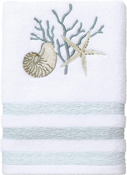 Avanti Linens - Hand Towel, Soft & Absorbent Cotton Towel (Coastal Terrazo)...