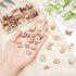 arricraft 100 Pcs Animal Style Wooden Sewing Buttons, 2-Hole Rabbit Butterfly Bear Sewing Buttons, Unfinished Wood Decorative Buttons for Sewing C...
