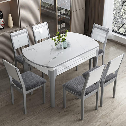 Genina Waterproof Seat Covers for Dining Room Chairs Covers Dining Chair seat Covers Kitchen Chair Covers slipcovers (Dark Gray, 4 Pcs)...