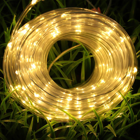 Solar Rope Light Solar Waterproof IP65 39FT 100LEDs Outdoor Rope Light?Patio Garden Solar Outdoor Lighting, Home Wedding Christmas Party Decoratio...