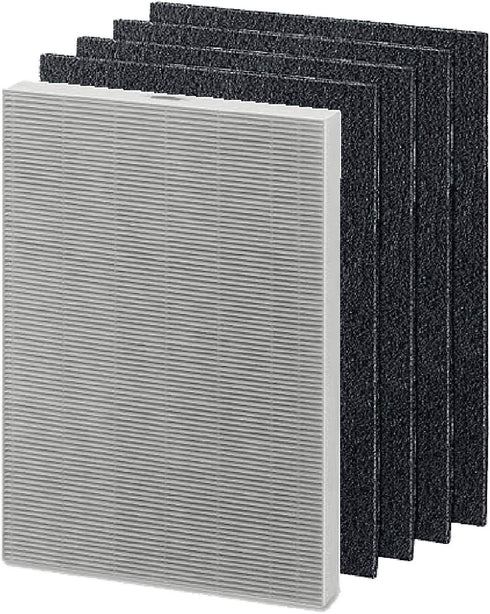 Nispira True HEPA Activated Carbon Pre Filter Compatible with Fellowes AeraMax 290 300 DX95 HF-300 Fellowes AP-300PH Air Purifier. Compared to Fel...