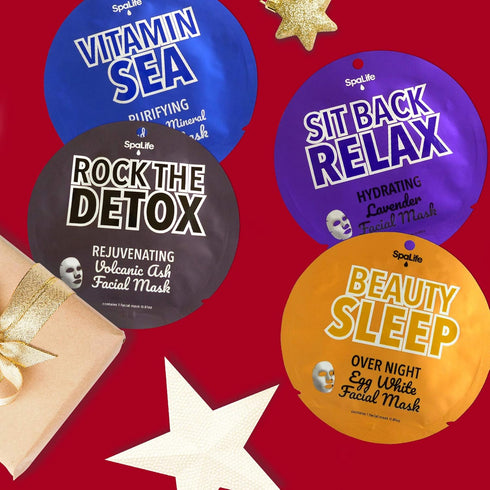 SpaLife Vitamin Sea Purifying Dead Sea Mineral Facial Mask 10 count...