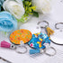 Duufin 200 Pieces Sublimation Keychain Blanks Tassels Set Heat Transfer Blank Keychain Tassels with Key Rings MDF Blank Board Round Keychain Blank...