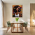 Posterizer 1 pcs-butterflies , flowers African womans decor-Floral & Botanical Art-Afro-American Art Collection-Gift for Moms-Living Room Bedroom ...