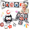 Black and White High Contrast Baby Toys 0-6 Months with Mirror, Crinkle and Rattles, Soft Baby Toys for Brain Development Montessori Sensory Tummy...