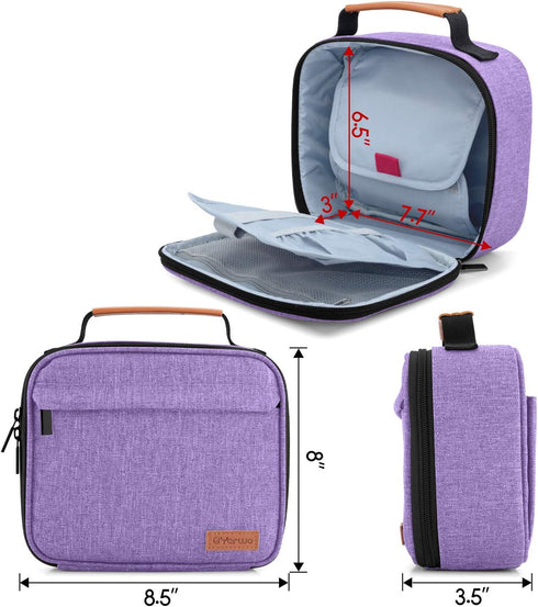 Yarwo Carrying Case Compatible with Cricut Easy Press Mini, Portable Tote Bag for Craft Tools and Accessories, Purple...