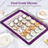 U-Taste 446ºF Heat Resistant Macaron Silicone Baking Mat, Non Stick Reusable Cookies Pastry Sheet Liner with Edge Enhancement Circle Measurement f...