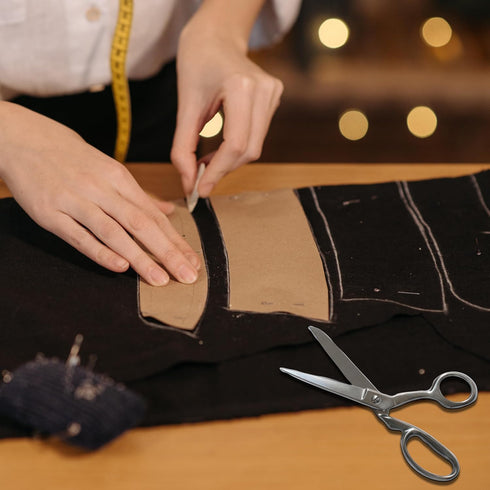 8.5 Inch Tailor Fabric Scissors Heavy Duty Dressmaker Sewing Scissors Stainless Steel Sharp Multi-purpose Shears for Cutting Cloth Fabric Denim, O...