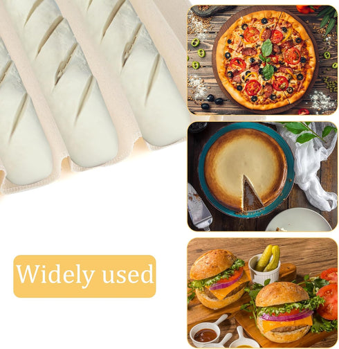 2PCS Proofing Cloth for Bread Baking 14x18 Inches Linen Cloth Reusable Bread Proofing Cloth Thick Baking Bread Cloth for Dough, Baguettes, Loaves,...
