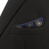 S&W SHLAX&WING Pocket Squares for Men Dark Blue Brown Paisley...