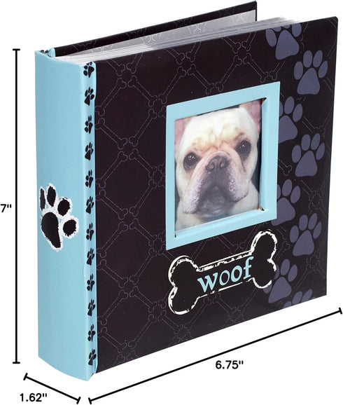 Malden International Designs Woof Photo Album, 80-4x6, Blue...