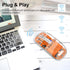 Wireless Mouse Bluetooth LED Clear Slim Silent Bluetooth Mouse 2.4G & Bluetooth Tri-Mode 2400DPI Optical Computer Mouse Portable Rechargeable Tran...