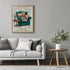 Posterizer 1 pcs-Cat quote-I read books and drink tea-Art for Animal Lovers-Comedy Art-Living Room Bedroom Decor- unframed wall art...