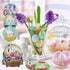 8 Pieces Easter Diamond Coasters Kits Holder DIY Easter Rabbit Diamond Art Coaster Coaster for Adults Diamond Kits Supplies for Spring Easter Gift...