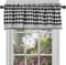 GoodGram Buffalo Check Plaid Gingham Custom Fit Farmhouse Window Valances - Assorted Colors (Black)...