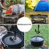 Stanbroil 8" Cast Iron Folding Dutch Oven Lid Stand for Campfire Cooking, 4-in-1 Folding Pot Stand Camp Dutch Oven Tool...