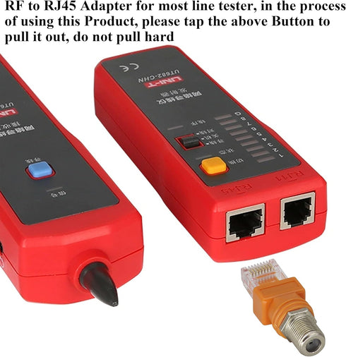 F Internal Thread to RJ45 External Thread coaxial to Ethernet Adapter,Suitable for Most line Testers,line Finders, and Other Testing Equipment(4-P...