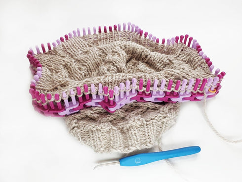 Authentic Knitting Board Flexee Loom Links Skinny, Small Gauge, for Thin Yarn, 48 Links, 96 pegs...