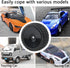 4 Pack 12mm Hex Wheels and Tires Set with Locknuts and Wrench for RC 1/10 On Road Racing Touring Car...
