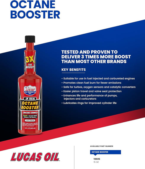 Lucas Oil 10026 Octane Booster - 15 Ounce...