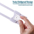 Sliding Cabinet Locks Baby Proofing – Adjustable Child Safety Latches for Knobs & Handles – 10 Pack – No Adhesive Drilling or Tools - White...