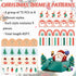 AnyDesign 82Ft Boho Christmas Bulletin Board Borders Xmas Tree Santa Snowman Rainbow Self-Adhesive Trim Border Stickers for Xmas Winter Party Home...