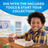 Gemstone Dig Kit – Dig Up 10 Real Gemstones and Crystals, Science Kit for Kids, Gem Digging Kit, Gift for Girls and Boys, Mining Kit, Rock Collect...