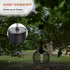 Alpine Corporation 10" Tall Hanging Solar Powered Outdoor Mesh Lantern with LED Lights, Black...