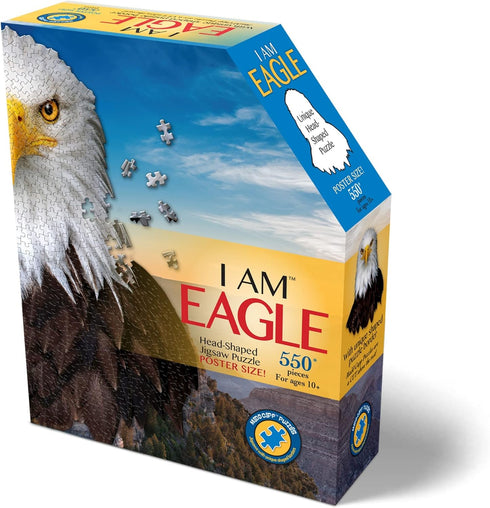 Madd Capp Puzzles - I AM Eagle - 550 Pieces - Animal Shaped Jigsaw Puzzle...