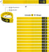 Quick-Straps by Wrap-It Storage - 12" (12 Pack) Yellow - Extension Cord Holder for RV and Boat Organizing...