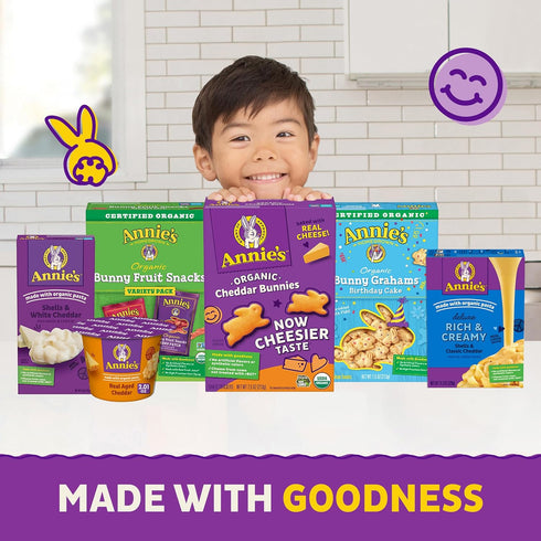 Annie's Macaroni and Cheese Dinner, Classic Mild Cheddar, 4ct, 24 oz....