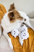 Pearhead Plush Squeaky Ghost Dog Toys, Halloween Stuffed Pet Toy, Dog Owner Must Have Accessories, Spooky Ghosts Fall Dog Toys, Set of 3...