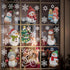 9 Sheet Christmas Window Clings Snowman Window Decals Christmas Snowflake Stickers Let it Snow Winter Window Glass Decor for Kids Christmas Holida...