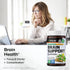 Brain Booster Gummies - Natural Nootropic Focus Supplement - Organic Ashwagandha, Ginkgo Biloba, Bacopa, DMAE, and Vitamins for Memory and Cogniti...