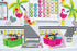 Schoolgirl Style Simply Stylish Tropical 92-Piece Calendar Bulletin Board Set for Classroom, Monthly Wall Calendar with Numbers, Birthdays and Mor...