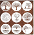 Stencils for Painting on Wood 12" Welcome Stencils for Crafts Drawing Tree of Life Reusable Plastic Art Templates for Adults Wood Burning Paint Ho...