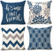Hexagram Light Blue Geometric Pillow Covers 16x16 Set of 4,Decorative Couch Pillow Cover for Sofa, Cushion Pillow Case for Sofa Couch Indoor Outdo...