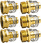 Xiny Tool Hose Repair Connectors with Claps, 5/8" Aluminum Garden Hose Repair Kit, Female and Male Hose Connectors & Fitting with Stainless Steel ...