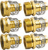 Xiny Tool Hose Repair Connectors with Claps, 5/8" Aluminum Garden Hose Repair Kit, Female and Male Hose Connectors & Fitting with Stainless Steel ...
