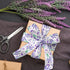 2 Rolls 10 Yards Floral Wired Edge Ribbon, 2.5inch Purple Lavender Butterfly Burlap Ribbon, Purple White Dot Gift Wrapping Ribbon for Farmhouse Pa...