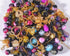 120g Random Glass Beads Kit for Jewelry Making, 6-10mm Round Crystal Glass Beads for Bracelet Making (Dark)...