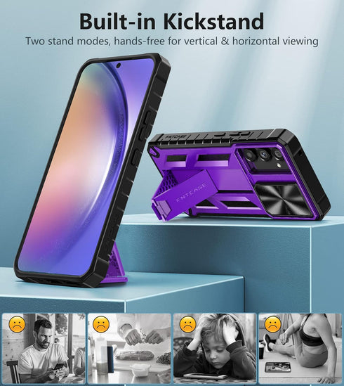 FNTCASE for Samsung Galaxy A54-5G Case: Military Grade Drop Proof Protection Cell Phone Cover with Kickstand | Rugged Shockproof Protective Bumper...