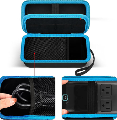 Travel Case for Anker 727/ Prime 6-in-1 USB C Charging Station (GaNPrime 101W), Power Strip Organizer Bag for Cables and Accessories - Blue (Box O...