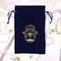 ARTSY CRAFTS 6x9" Hamsa Hand Velvet Jewelry Pouch Gift Bags, Fatima Hand Evil Eye Velvet Drawstring Oracle Tarot Card Rune bags Dice Bag (Royal Bl...