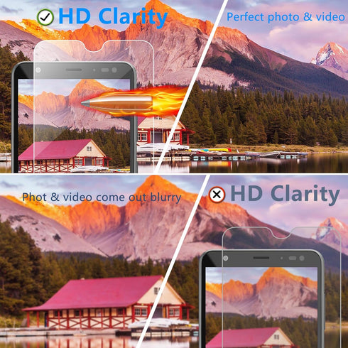 BESINPO 2 Pack Screen Protector for Gabb Phone 3 Pro,9H Tempered Glass Film Full Coverage Ultra HD Anti-Fingerprint Bubble Free for Gabb 3 Pro Scr...
